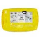 16 PANNOLINI BABY CARE JUNIOR DRY COMFORT 11-25 KG U! Confronta & Risparmia